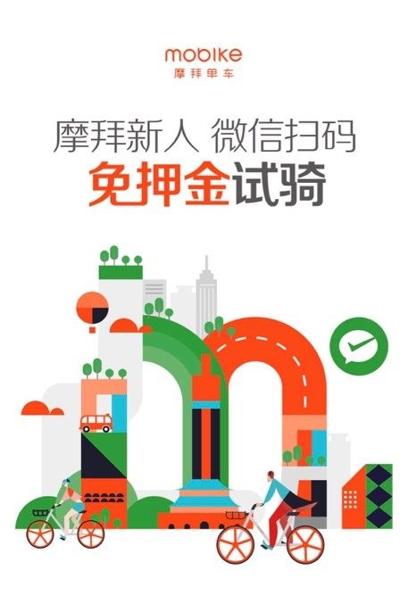摩拜最新促销活动，城市骑行，爱的旅程与你相伴