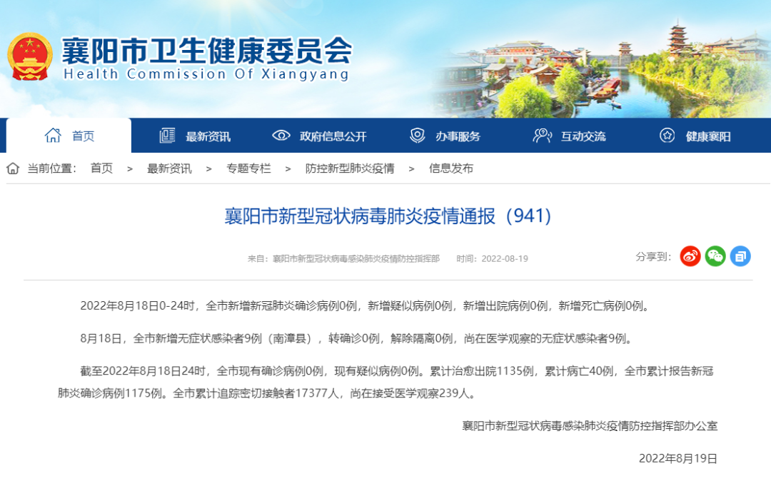 襄阳最新冠状病毒状况分析论述